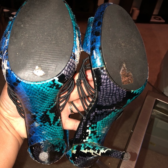 Michael Antonio Snake Skin Heels - Picture 4 of 4